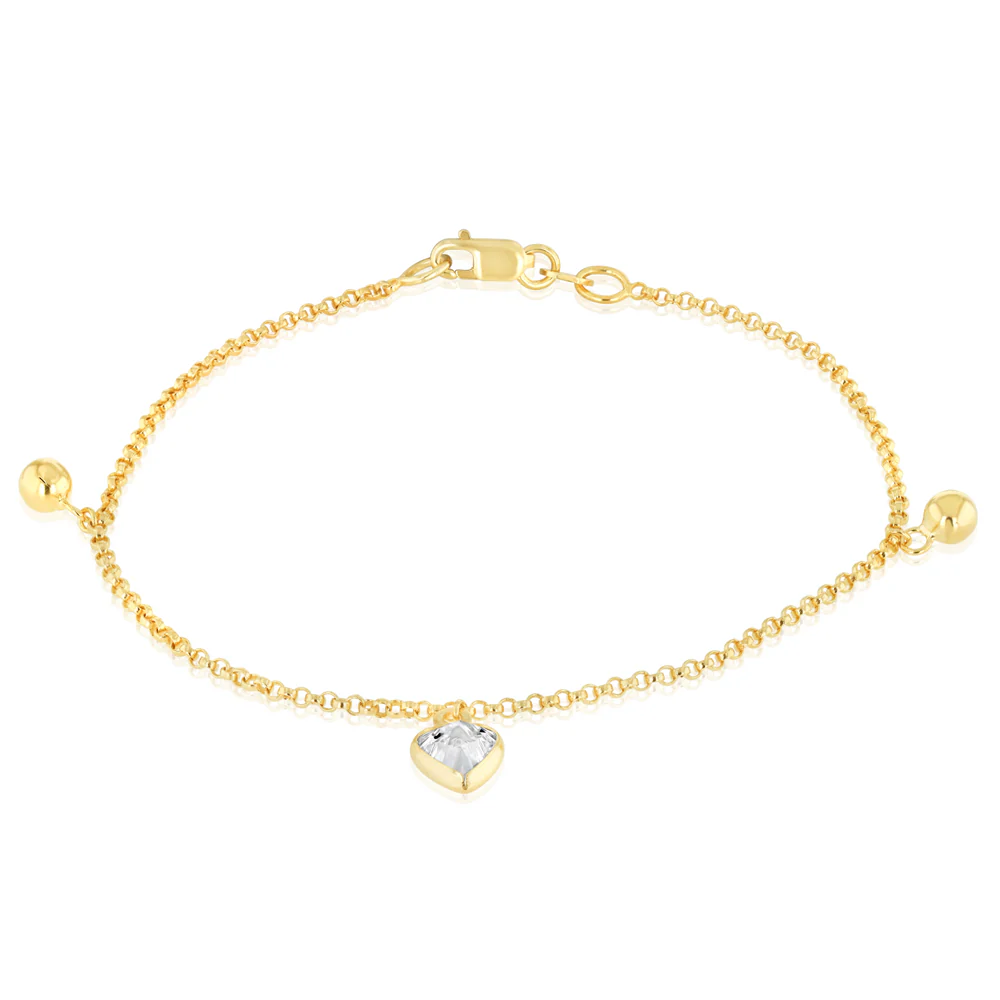 9ct Silverfilled Charm Bracelet