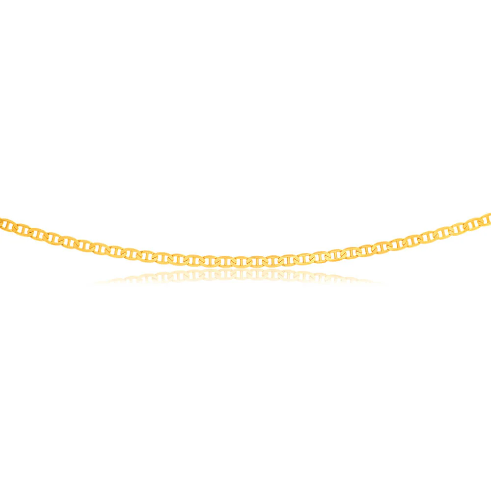 9ct Superb Yellow Solid Gold Anchor 70cm Chain - Image 2