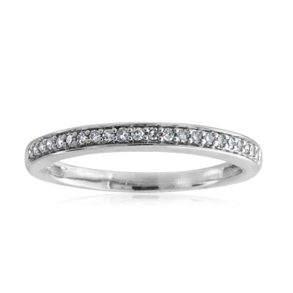 9ct White Gold Diamond Eternity Ring with 22 Brilliant Diamonds