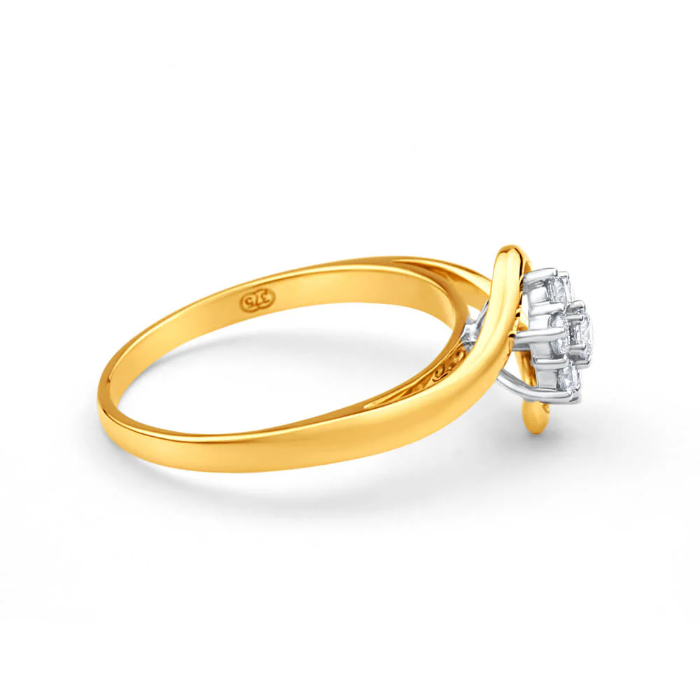 9ct Yellow Gold 1/3 Carat Diamond Splendid Ring - Image 2