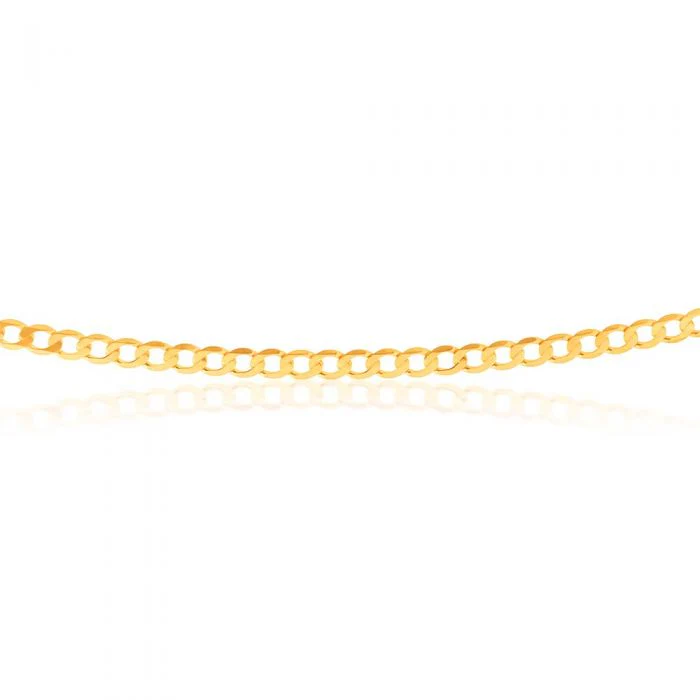 9ct Yellow Gold 45cm Curb Chain - Image 2