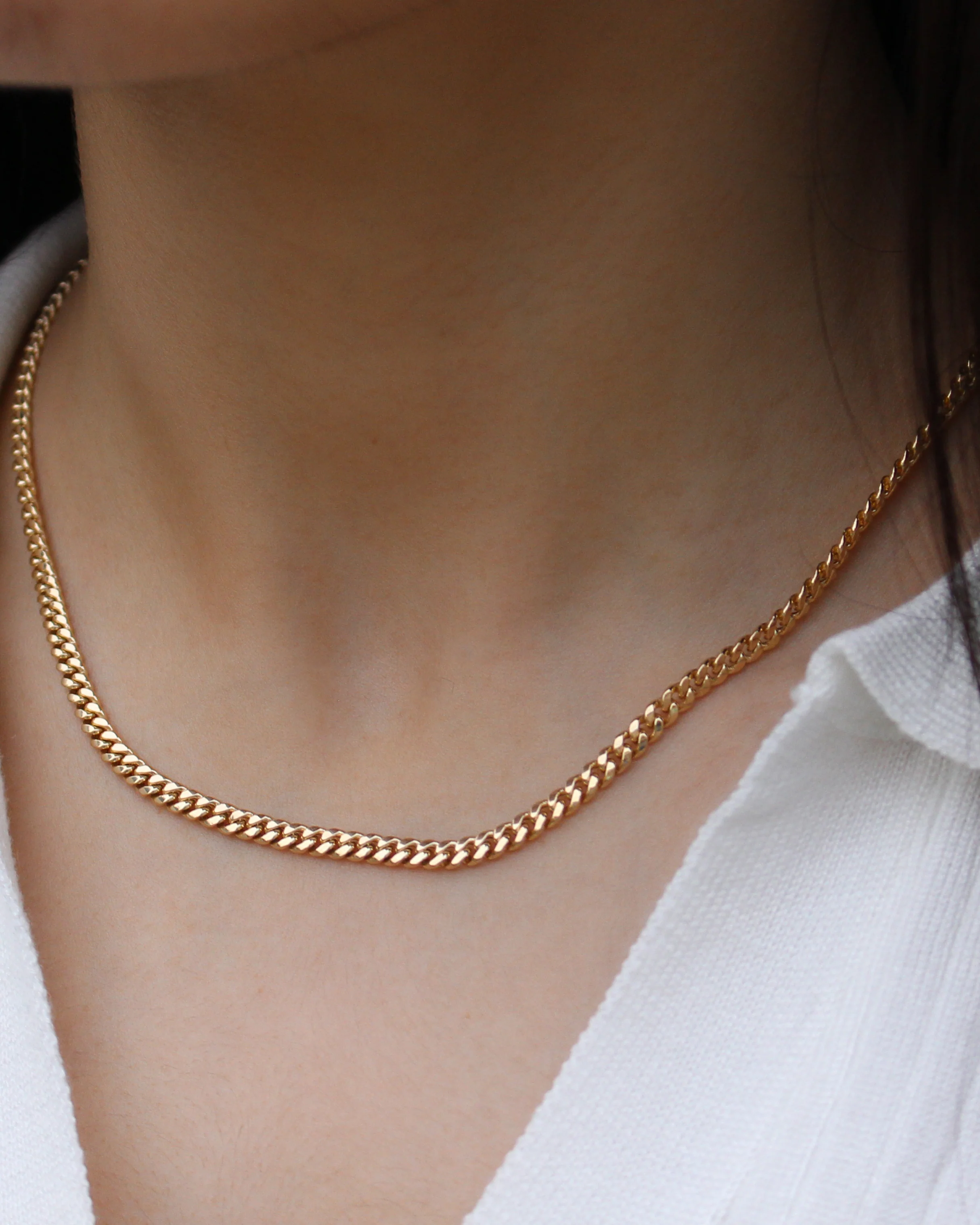 9ct Yellow Gold 45cm Curb Chain - Image 3