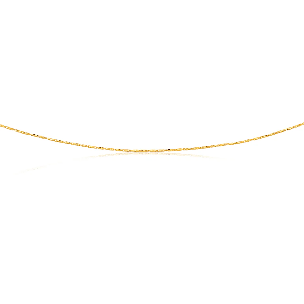 9ct Yellow Gold 50cm Chain 35 Guage 9y