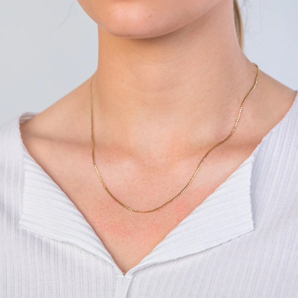 9ct Yellow Gold 50cm Curb Chain - Image 3