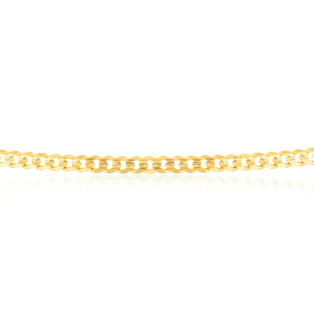 9ct Yellow Gold 55cm 170 Gauge Curb Chain - Image 2