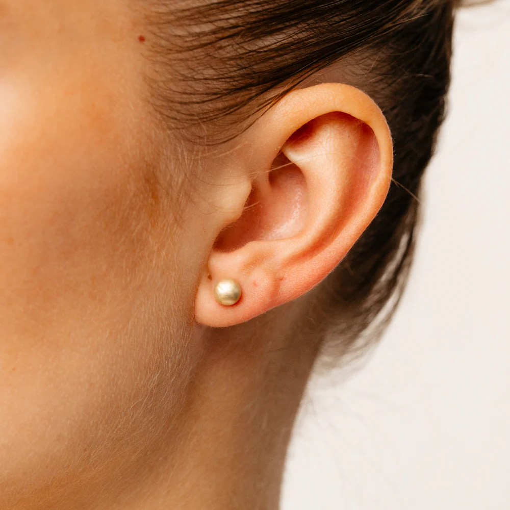 9ct Yellow Gold 6mm Polished Ball Stud Earrings - Image 2