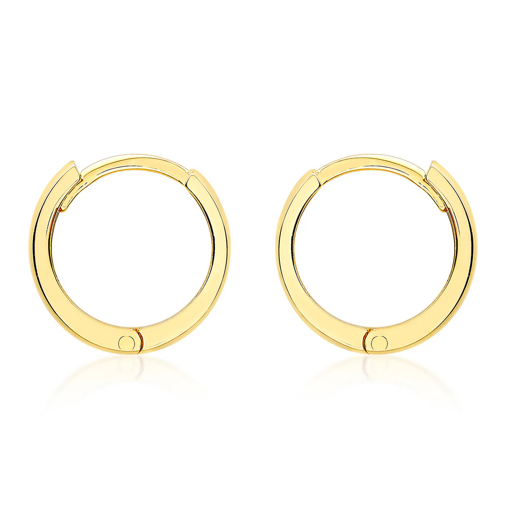 9ct Yellow Gold 8mm Polished Huggy Earrings
