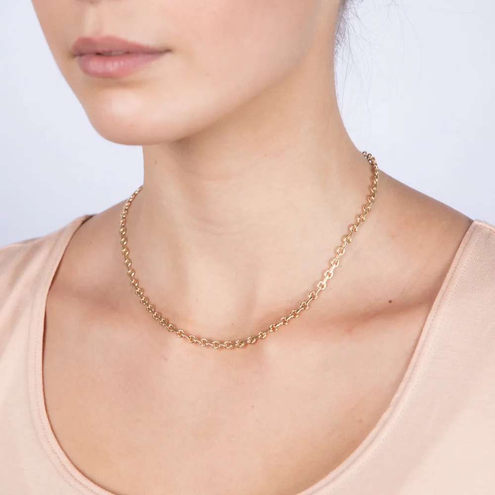 9ct Yellow Gold Belcher 45cm Chain - Image 4