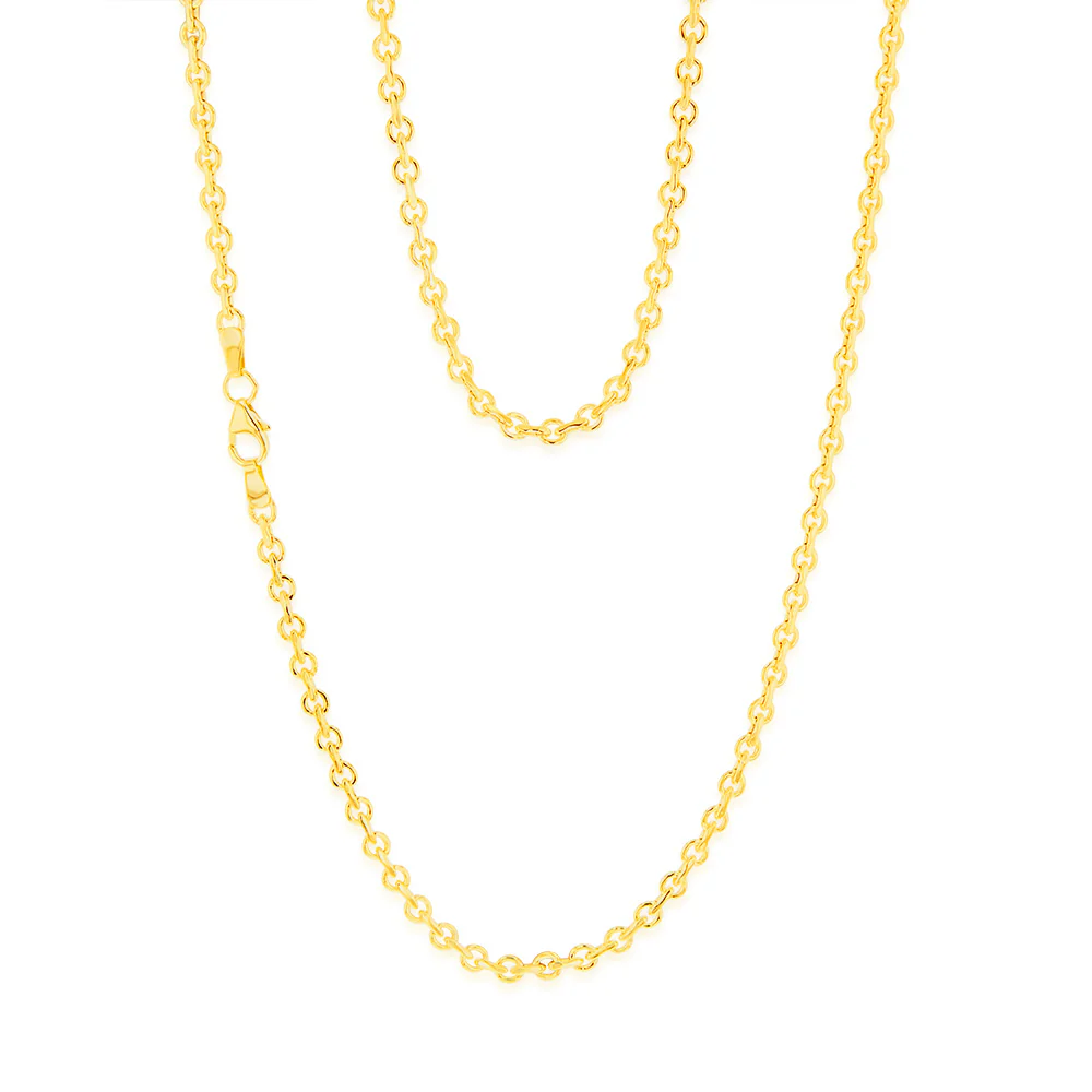 9ct Yellow Gold Belcher 45cm Chain