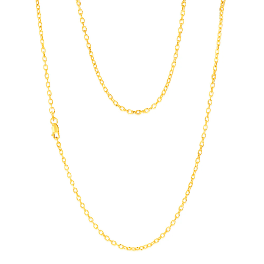 9ct Yellow Gold Belcher 60 Gauge 50cm Chain