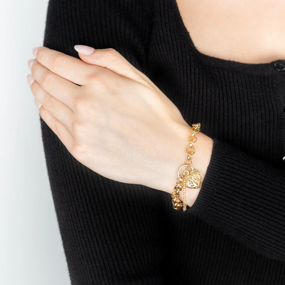 9ct Yellow Gold Belcher Bracelet - Image 3