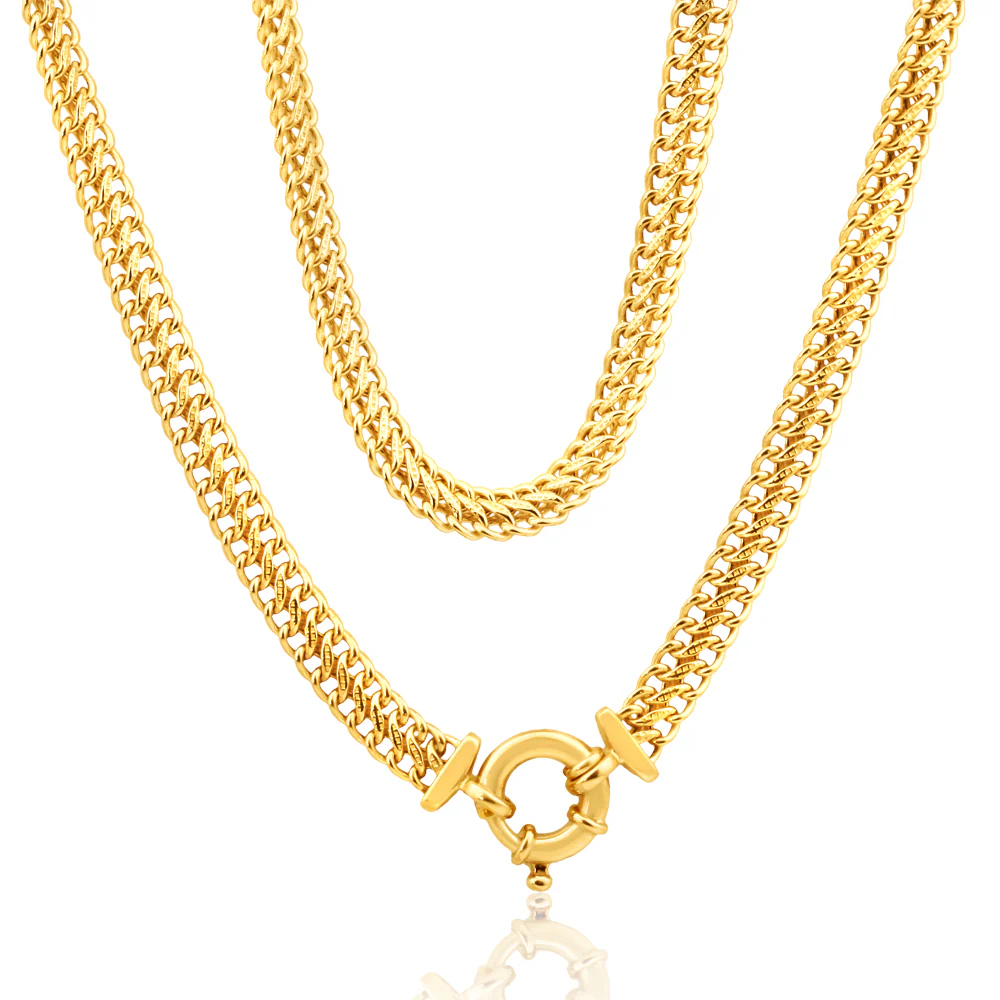 9ct Yellow Gold Copper Filled Mesh Chain