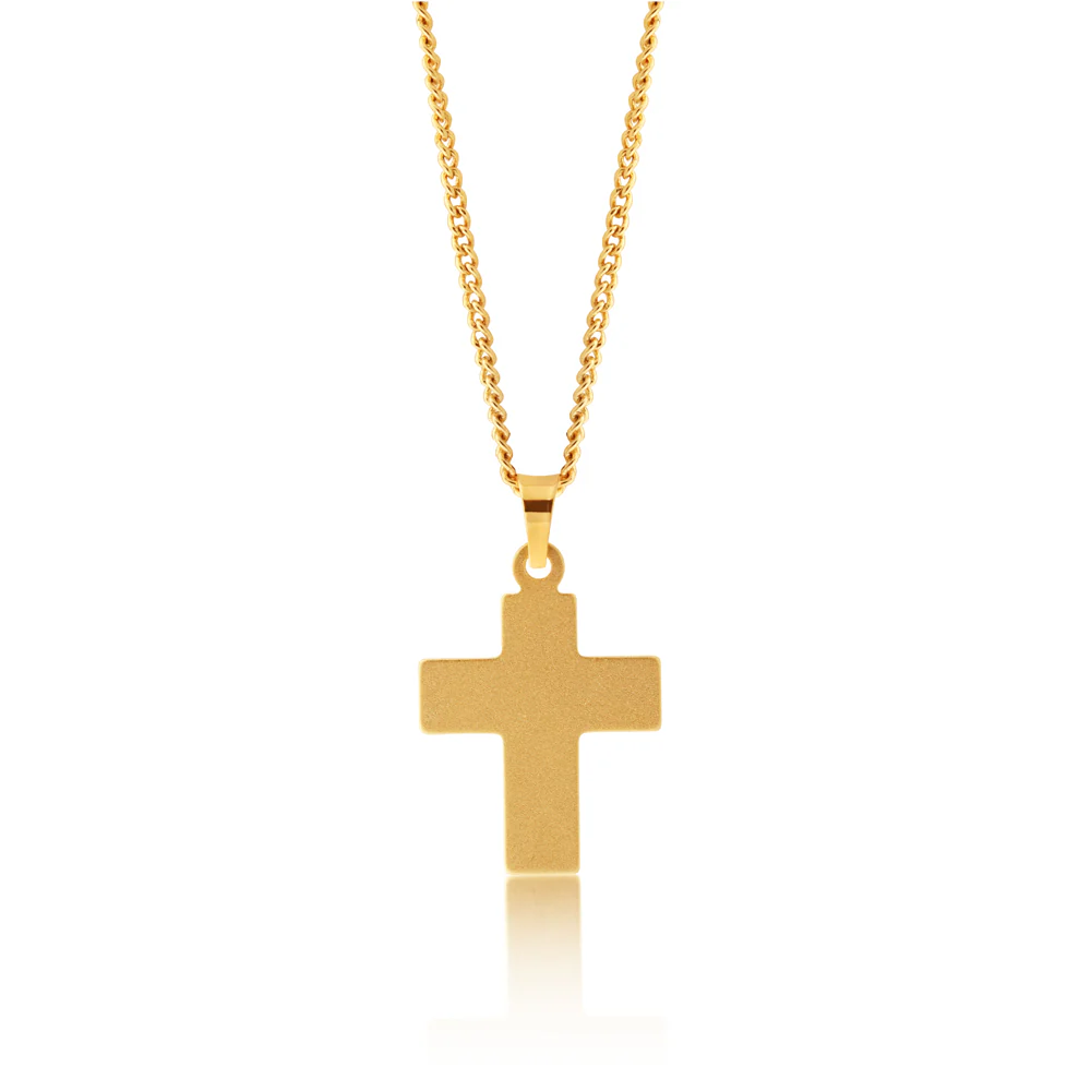 9ct Yellow Gold Cross Pendant