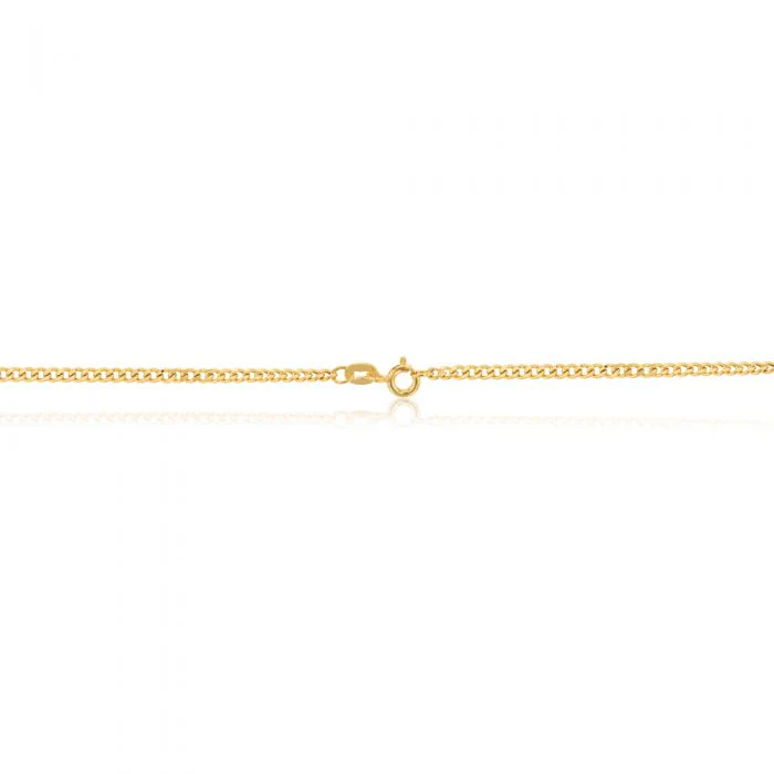 9ct Yellow Gold Curb 50cm 60 Gauge Chain - Image 2