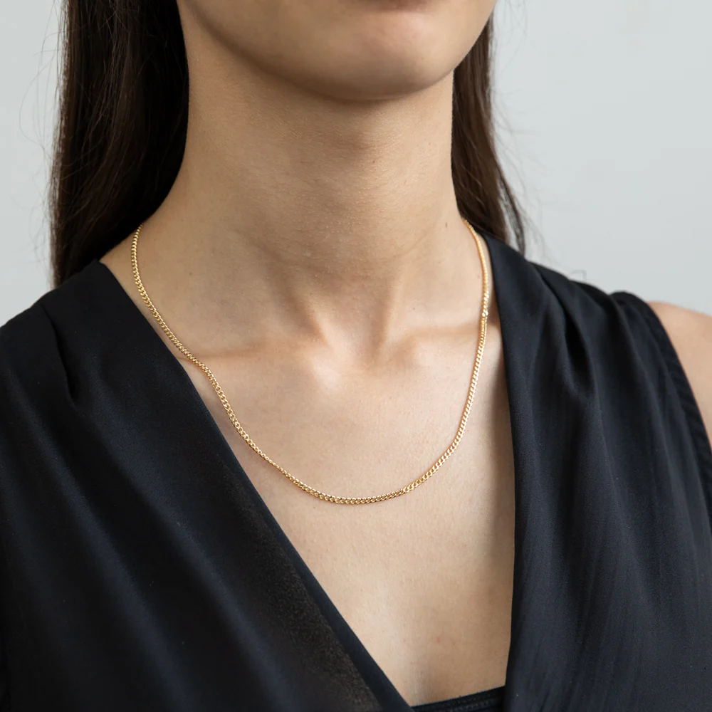 9ct Yellow Gold Curb 50cm 60 Gauge Chain - Image 3