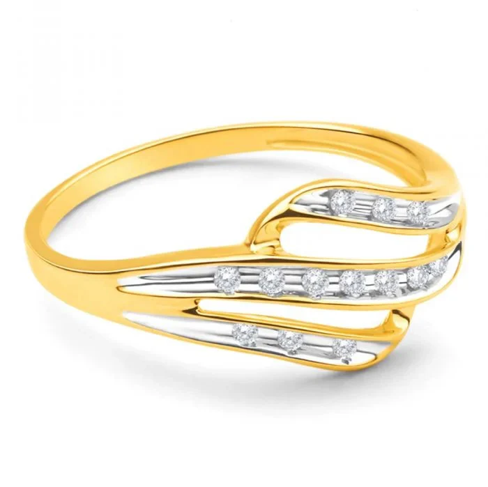 9ct Yellow Gold Diamond Alluring Ring - Image 2