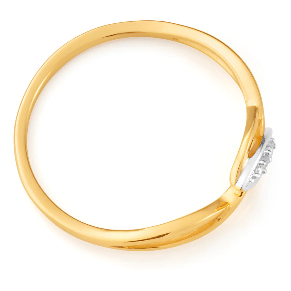 9ct Yellow Gold Diamond Ring with 1 Brilliant Cut Diamond - Image 2
