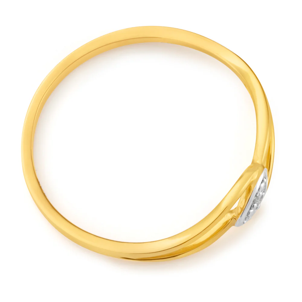 9ct Yellow Gold Diamond Ring with 1 Brilliant Cut Diamond - Image 2