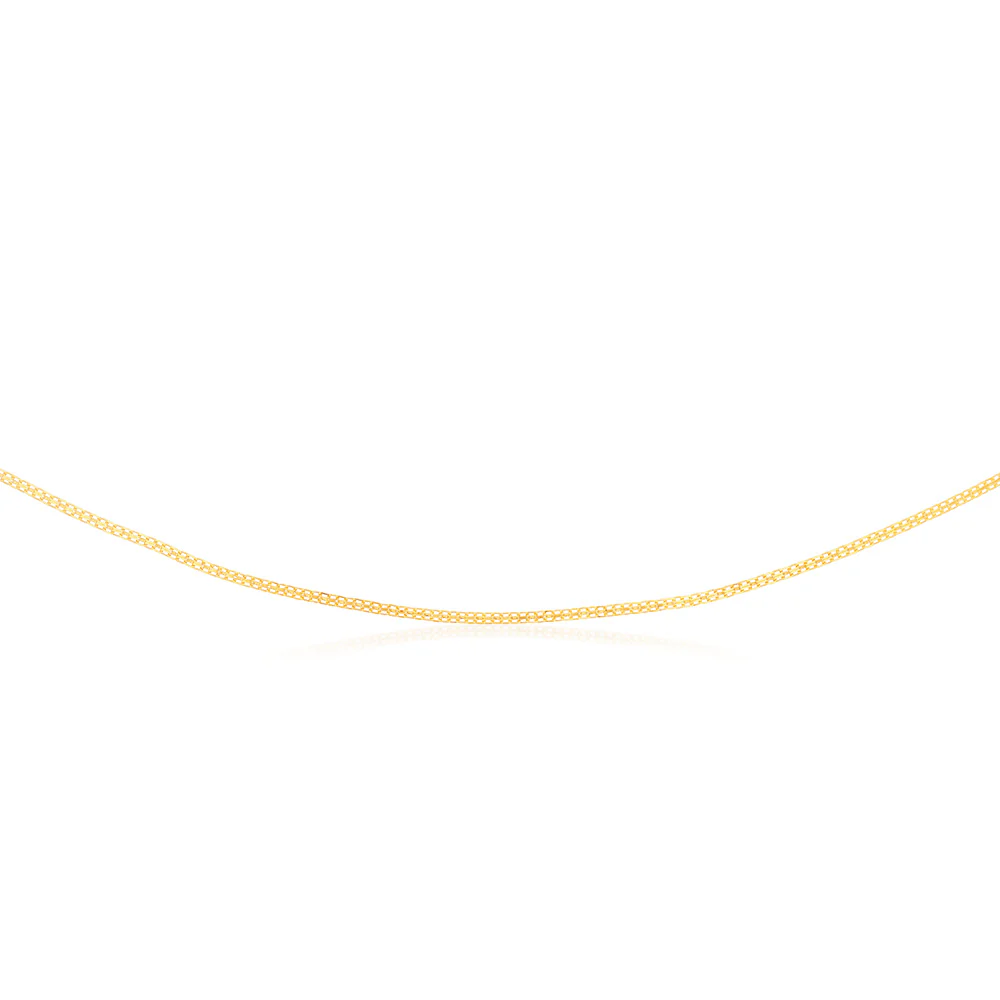 9ct Yellow Gold Fancy 45cm Chain - Image 2