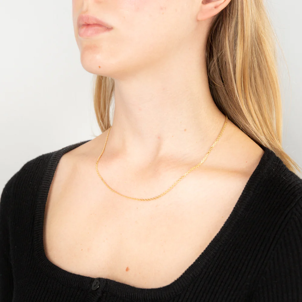 9ct Yellow Gold Fancy 45cm Chain - Image 3