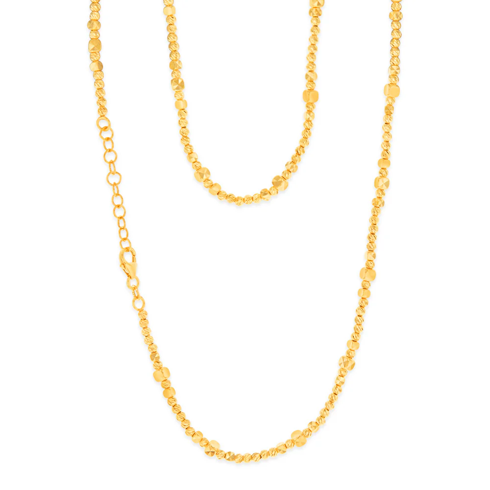 9ct Yellow Gold Fancy 45cm Chain