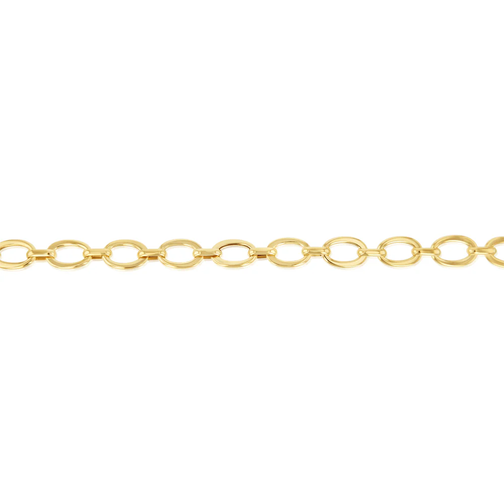 9ct Yellow Gold Fancy Belcher 20.3cm Bracelet - Image 3