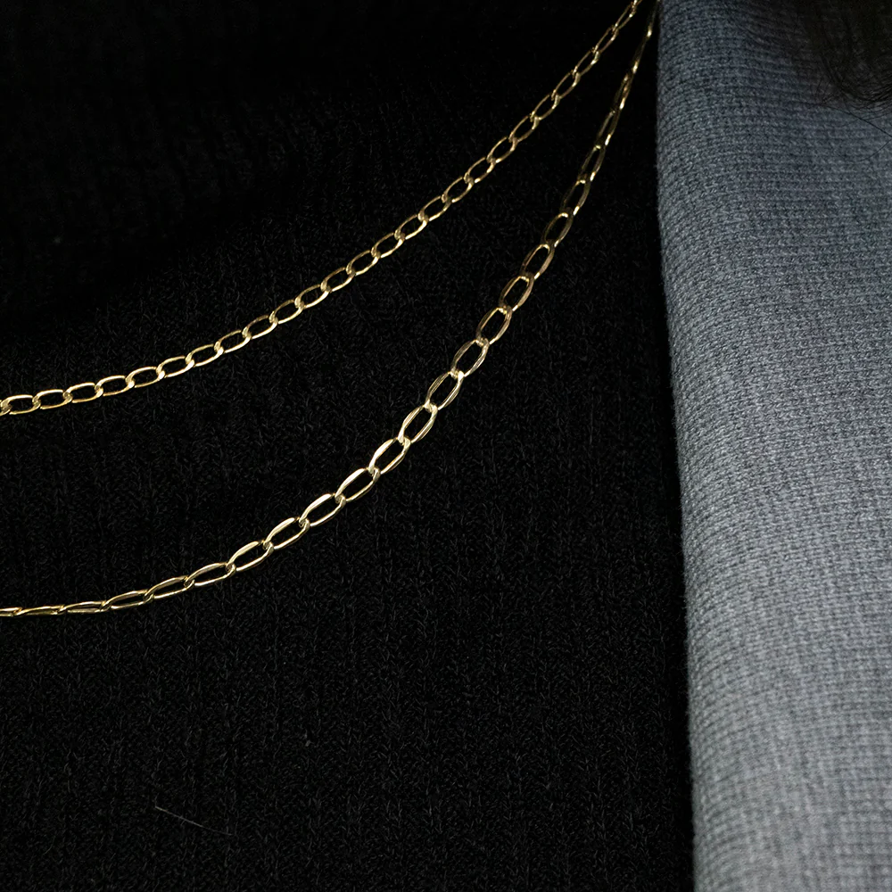 9ct Yellow Gold Filled 50cm Curb Chain - Image 3