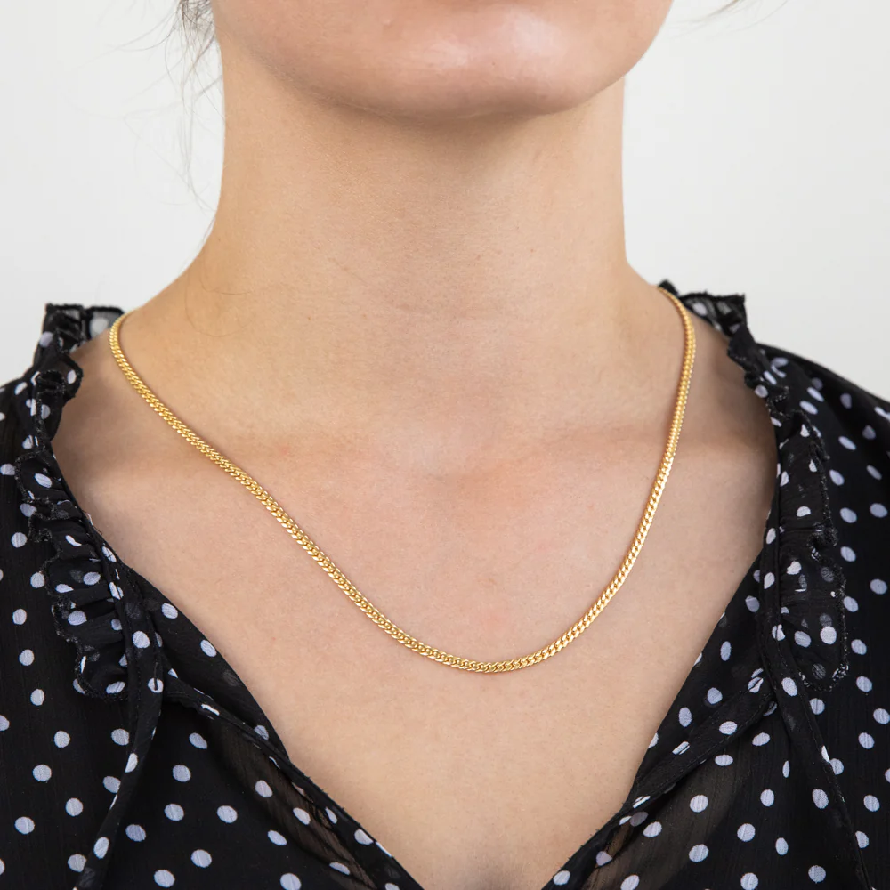 9ct Yellow Gold Filled 50cm Curb Chain - Image 3