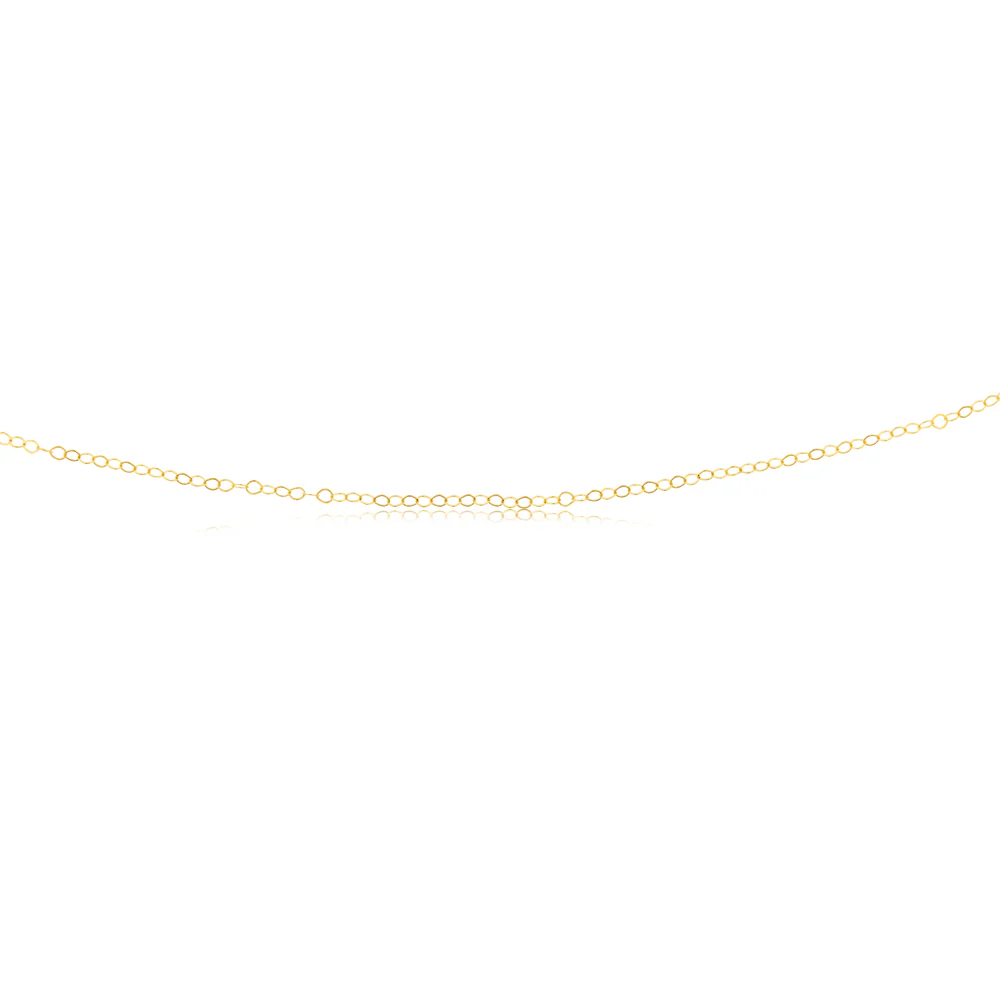 9ct Yellow Gold Fine 40+5cm Chain