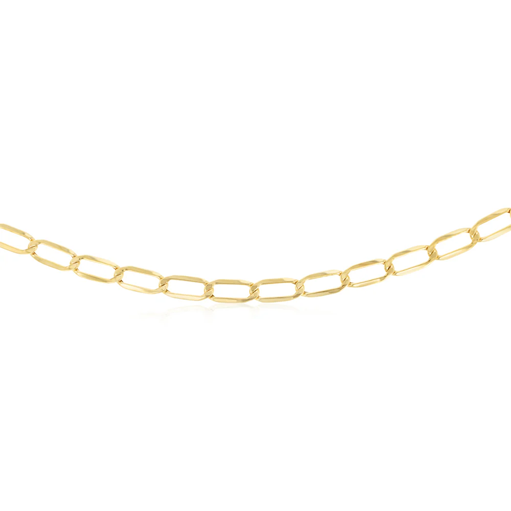 9ct Yellow Gold Hollow 60cm Figaro Chain - Image 2