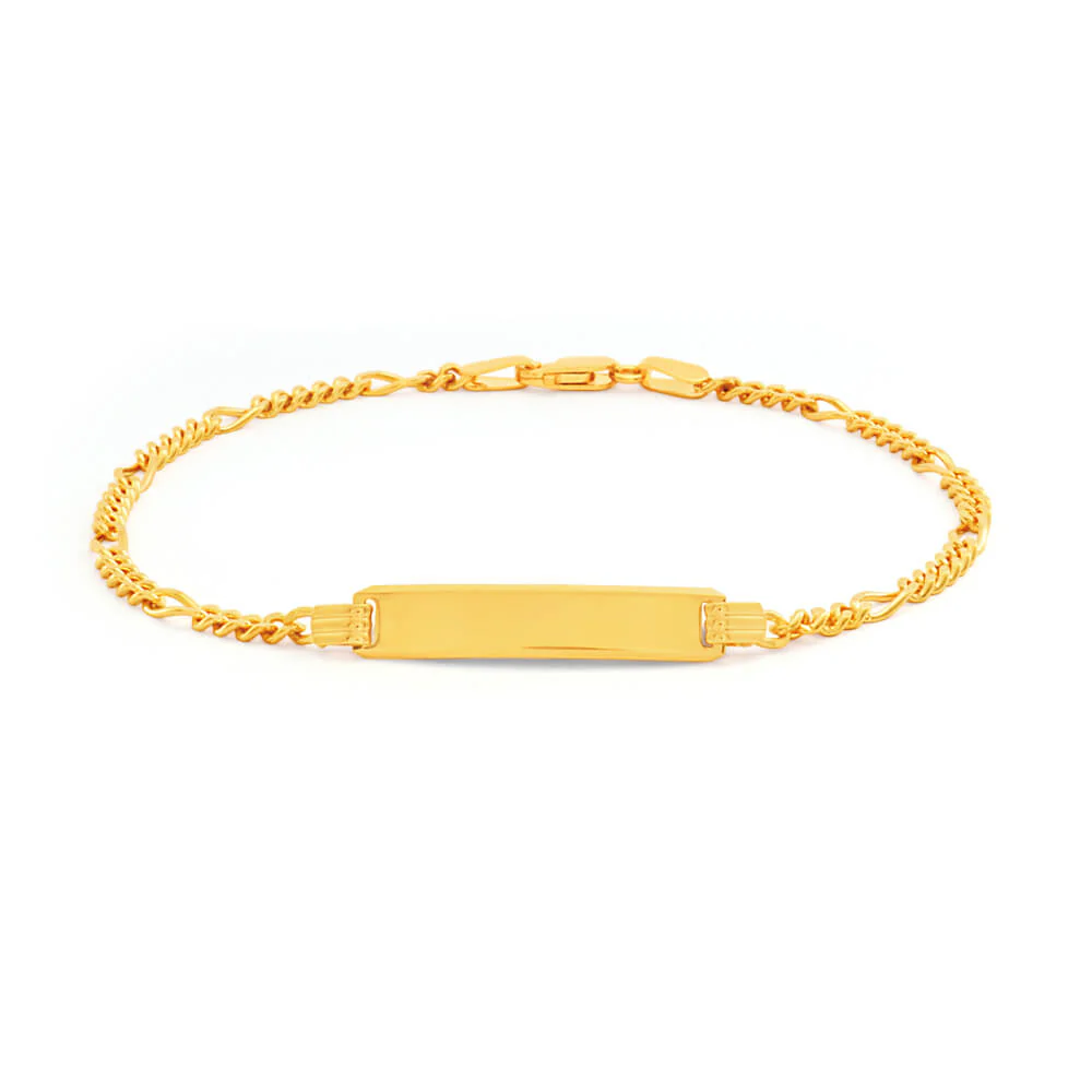 9ct Yellow Gold ID Bracelet