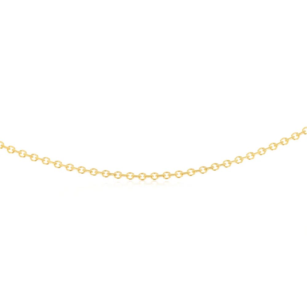 9ct Yellow Gold Link Chain Hollow 50cm Chain - Image 2
