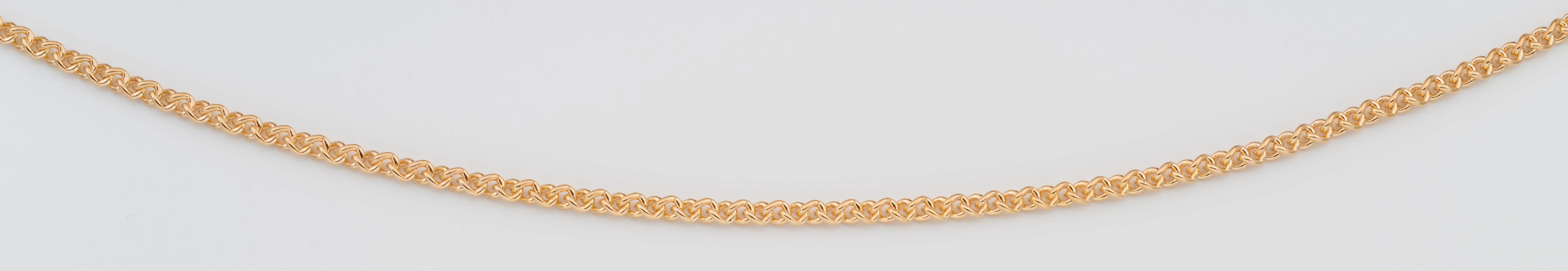 9ct Yellow Gold Silver Filled 50cm 80 Gauge Chain - Image 4