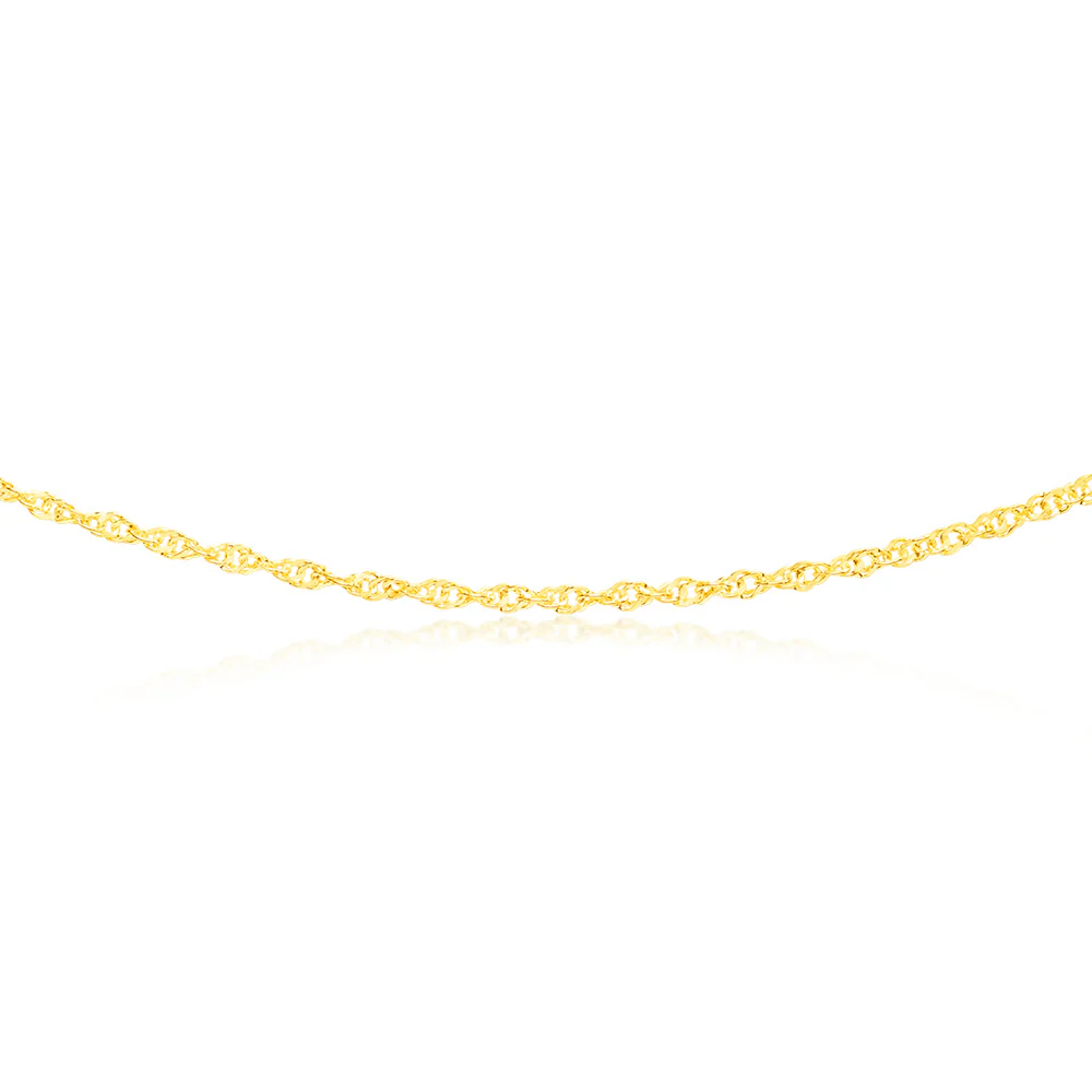 9ct Yellow Gold Silver filled 50cm Chain