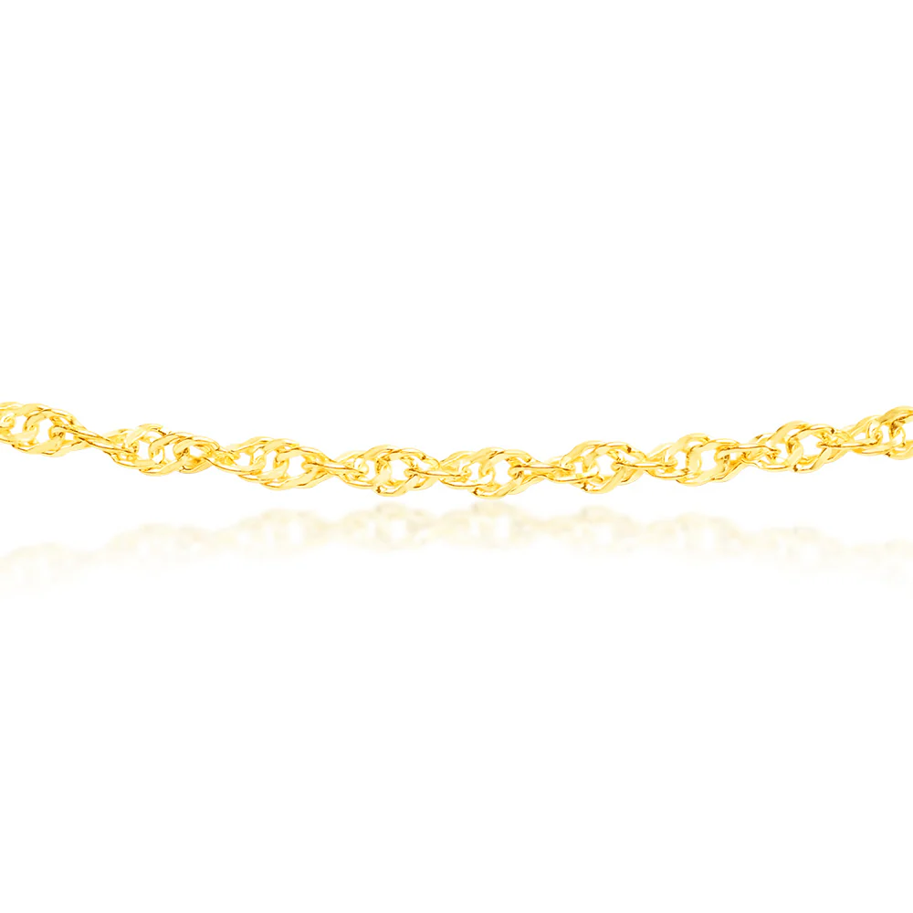 9ct Yellow Gold Silver filled 50cm Chain - Image 2