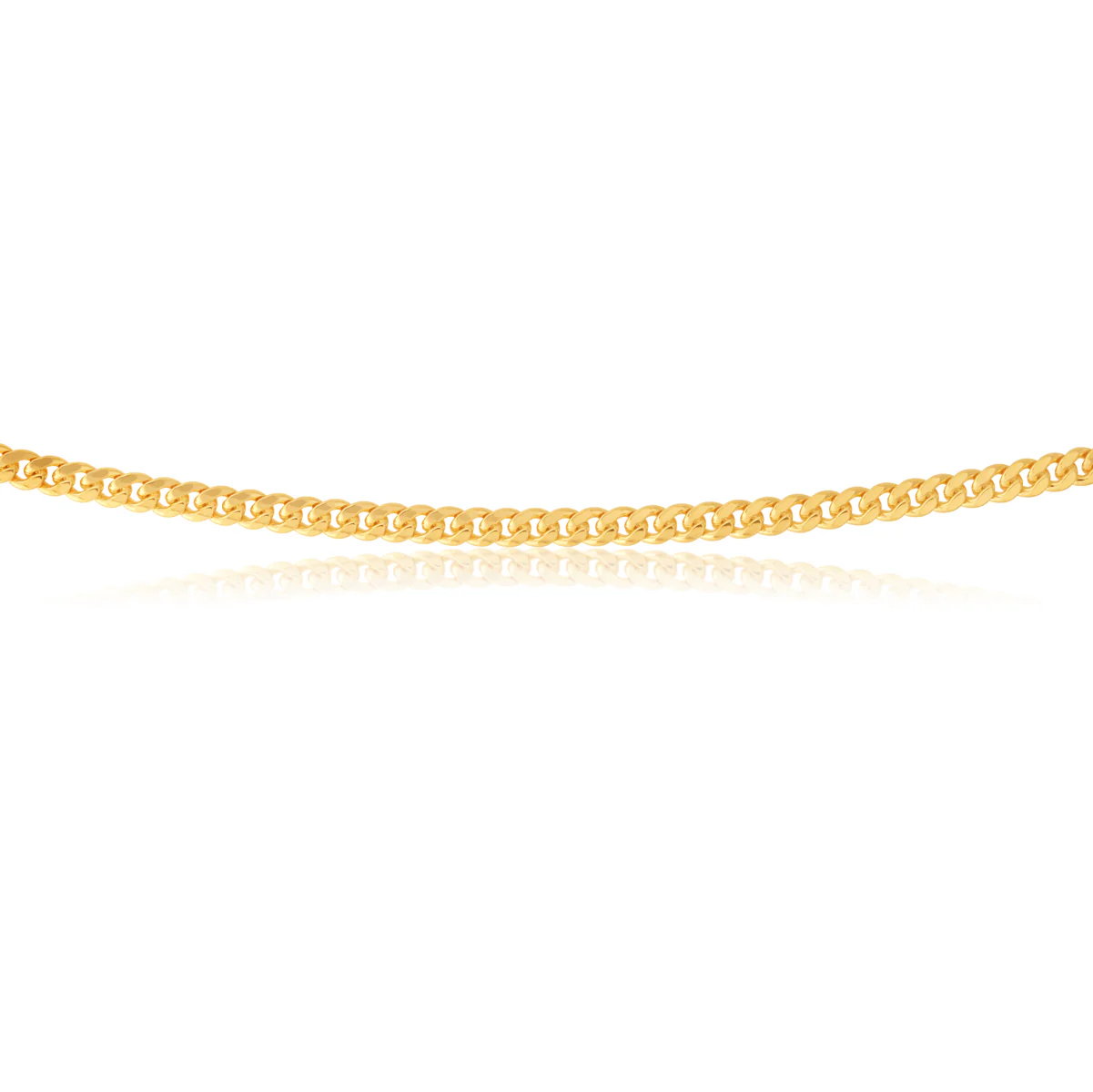 9ct Yellow Gold Silver Filled 60cm Curb Chain - Image 2