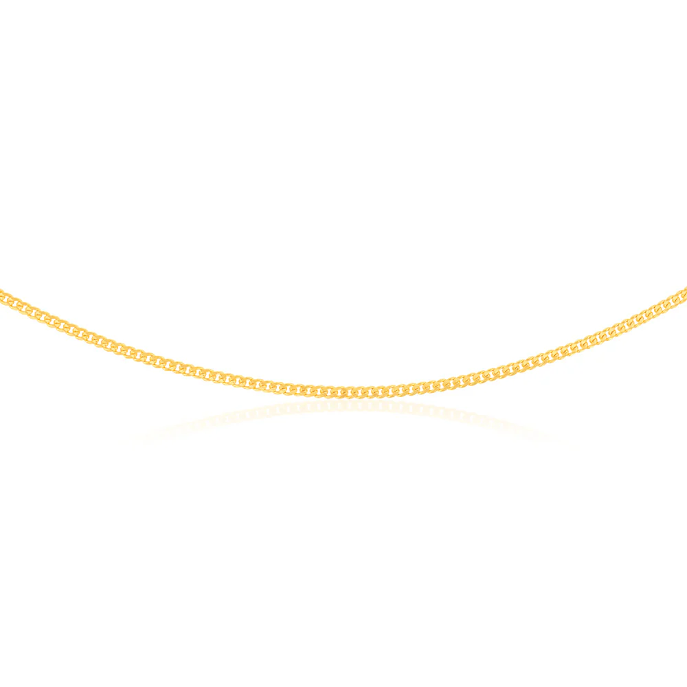 9ct Yellow Gold Silver Filled 80Gauge 45cm Chain - Image 2
