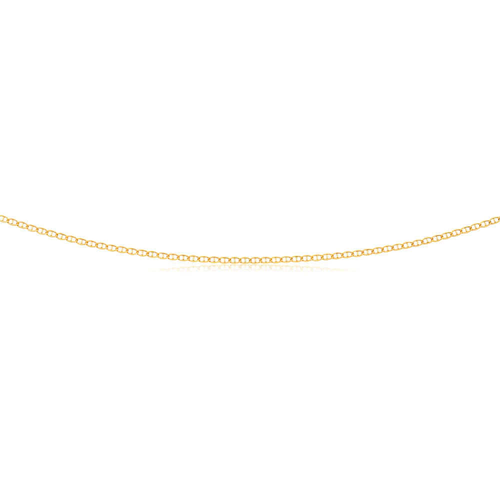 9ct Yellow Gold Silver Filled Anchor Link 50cm Chain 40 Gauge - Image 2