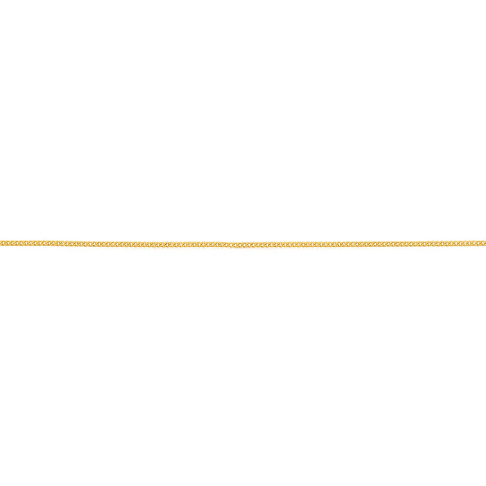 9ct Yellow Gold Silver Filled Extend 55cm Curb Chain 40 Gauge - Image 3