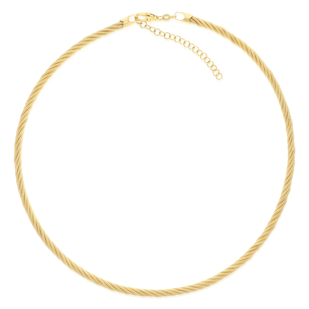 9ct Yellow Gold Silver Filled Rope Chain Necklace