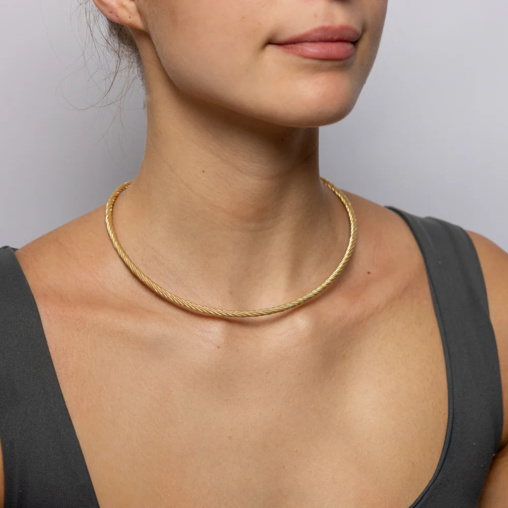 9ct Yellow Gold Silver Filled Rope Chain Necklace - Image 3