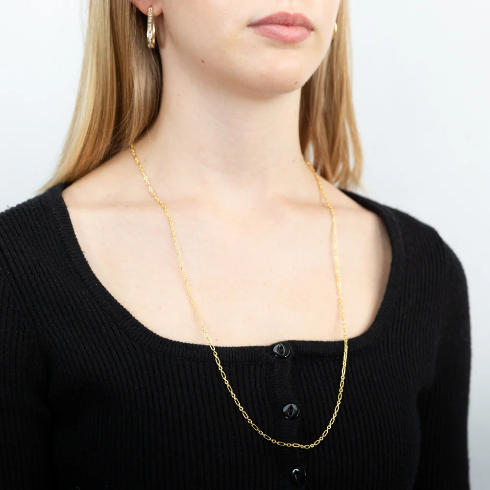 9ct Yellow Gold Silverfilled Belcher 80 Gauge 45cm Chain - Image 3