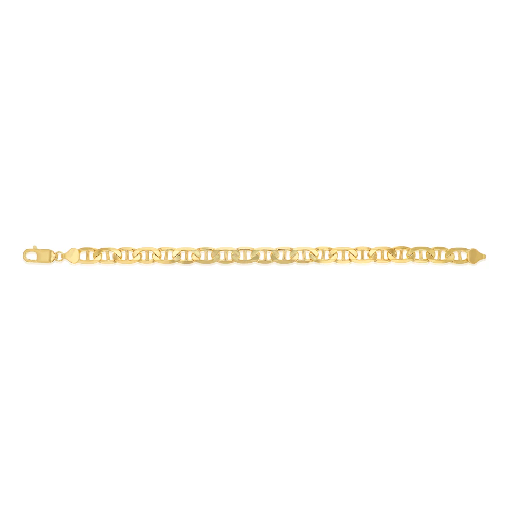 9ct Yellow Gold Silverfilled Heavy Anchor Bracelet - Image 2