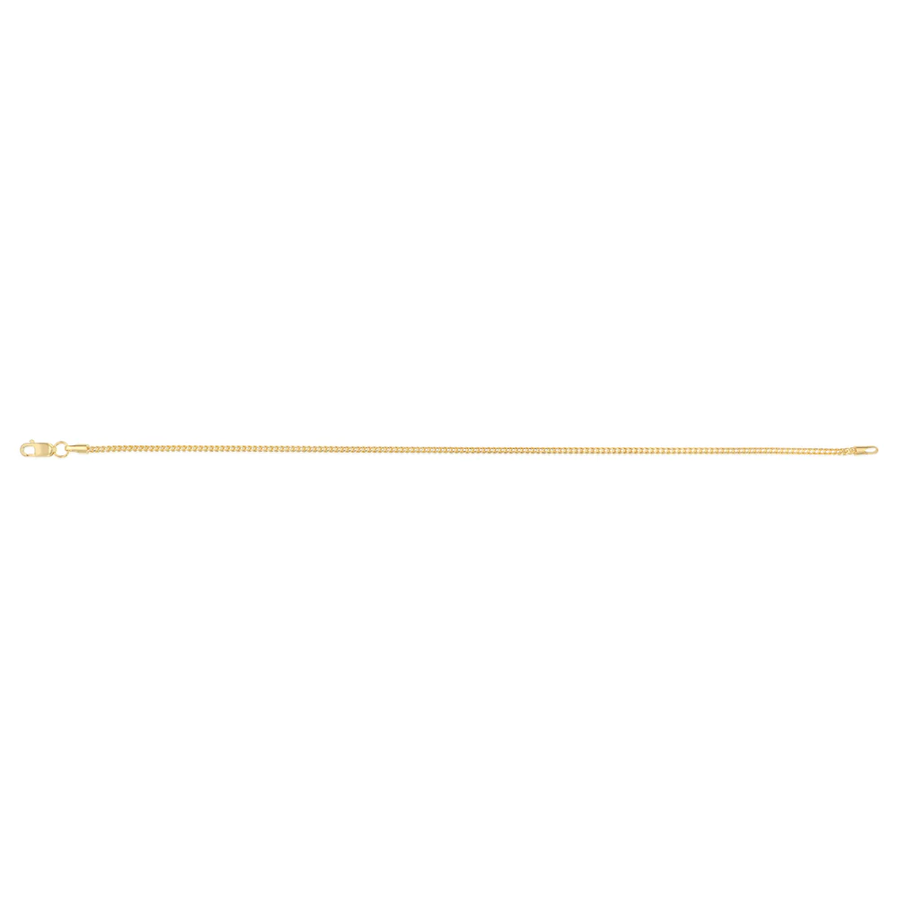 9ct Yellow Gold Snake Chain 19cm Bracelet - Image 2