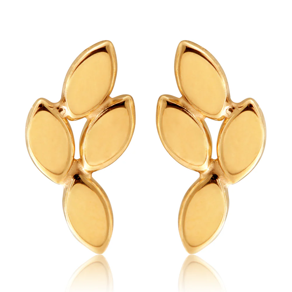 9ct Yellow Gold Spike Stud Earrings