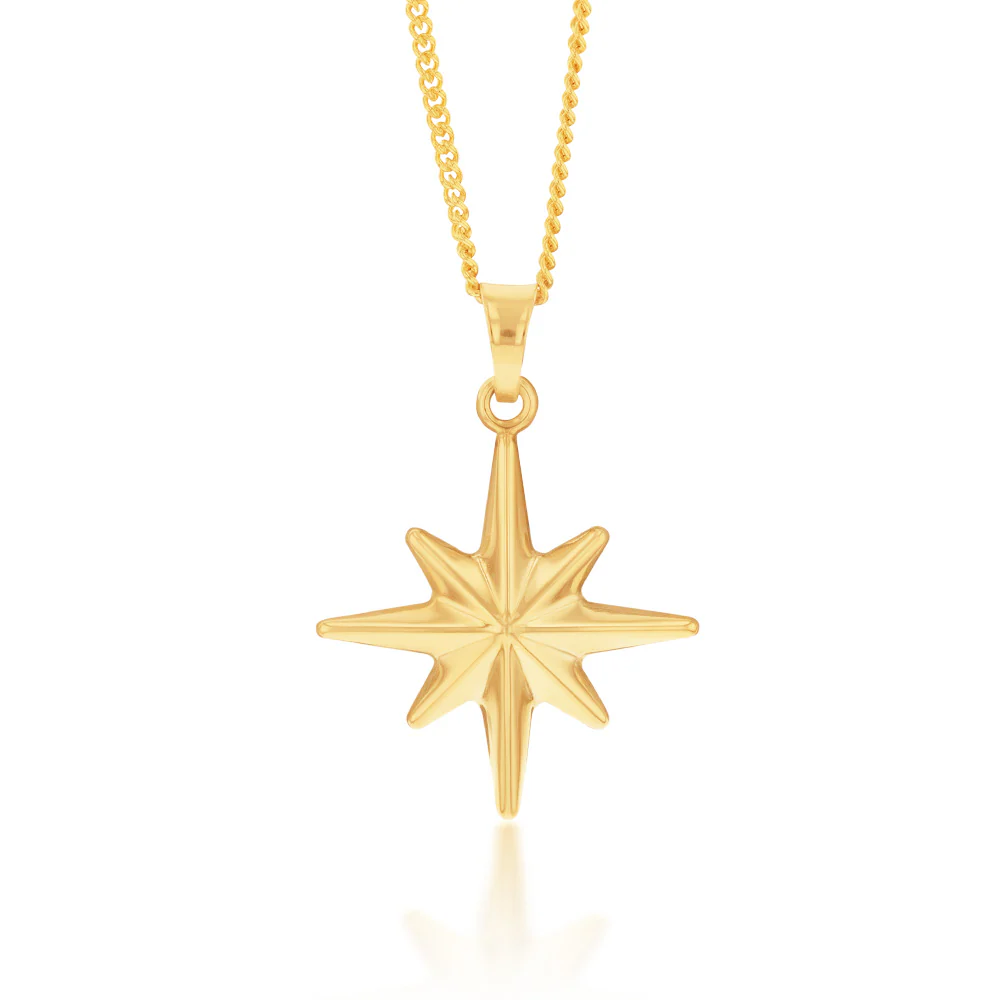 9ct Yellow Gold Star Pendant