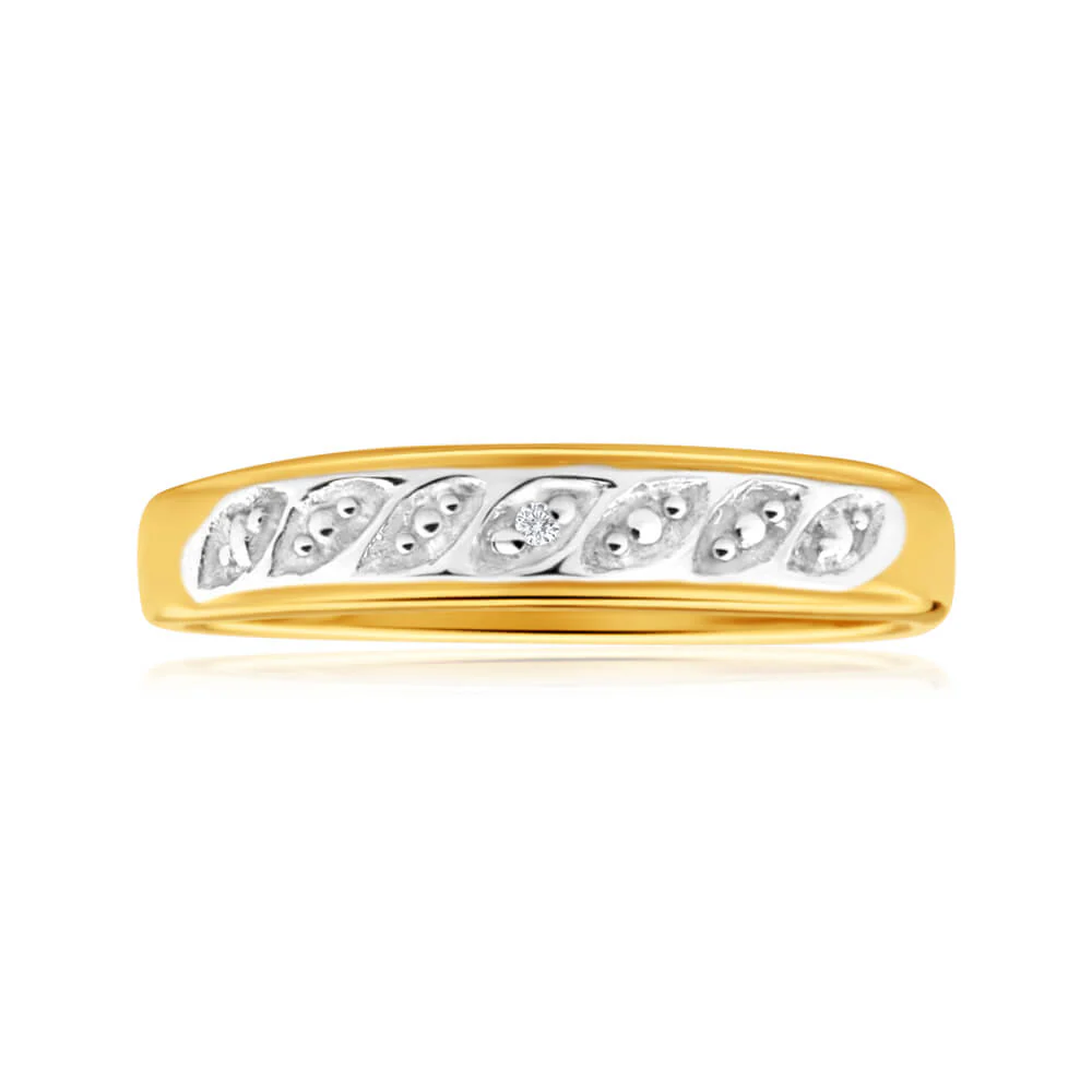 9ct Yellow Gold Sublime Diamond Ring