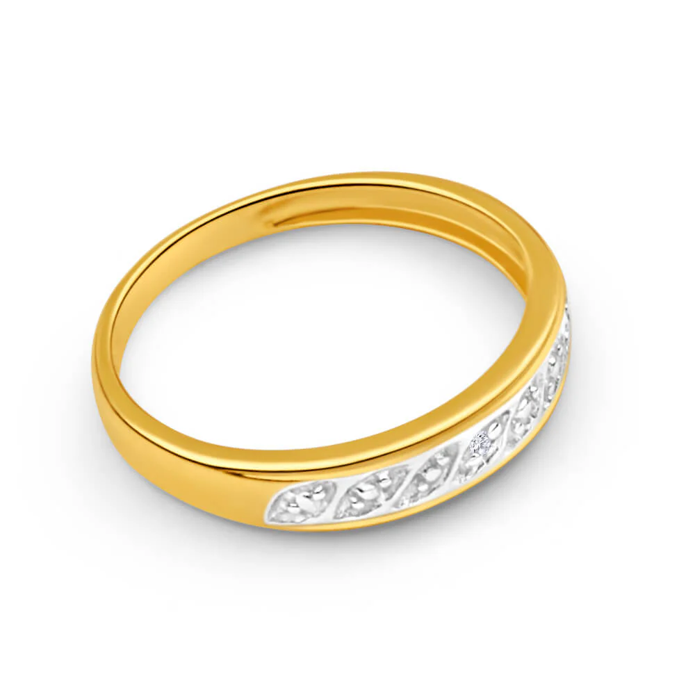 9ct Yellow Gold Sublime Diamond Ring - Image 2