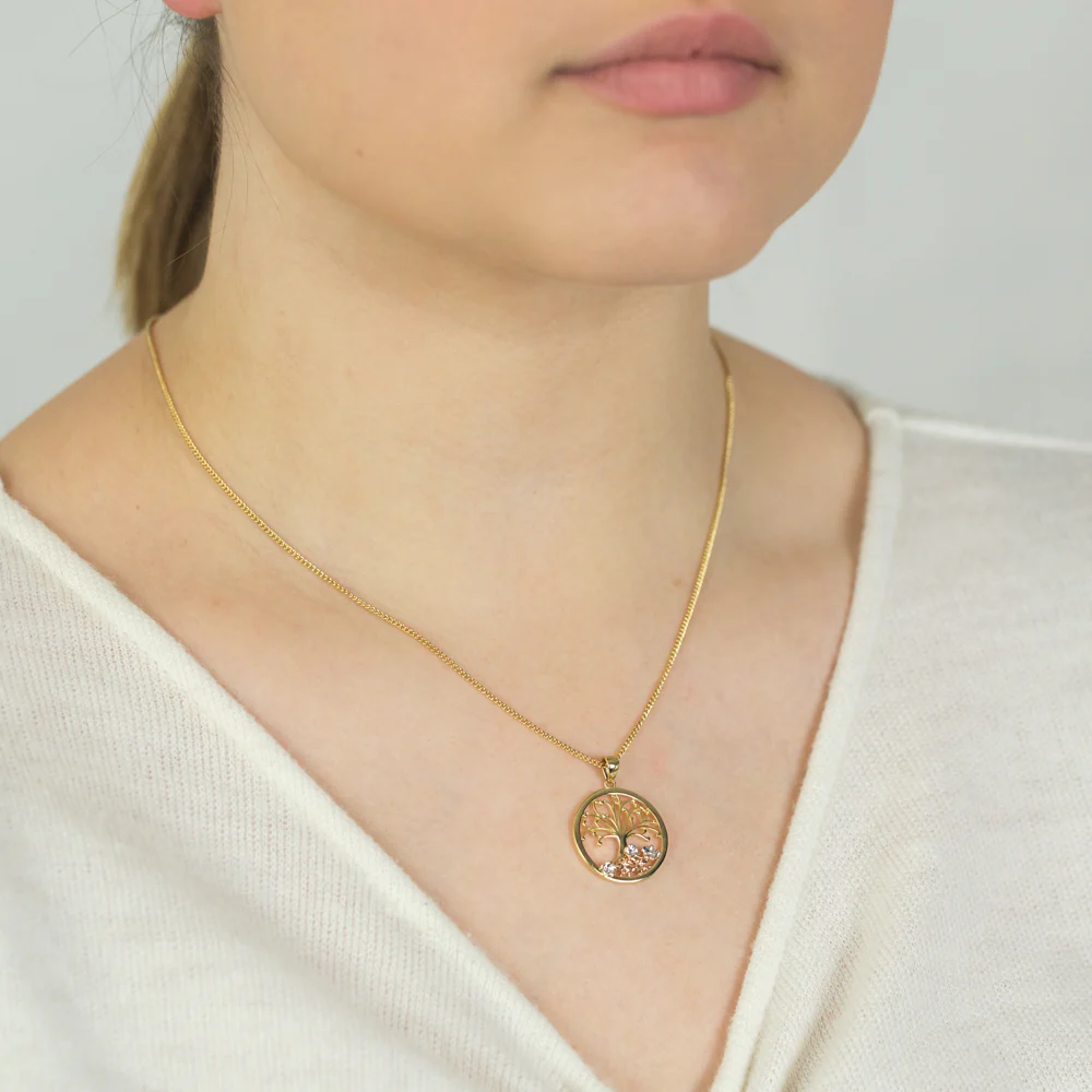 9ct Yellow Gold Tree of Life Pendant - Image 2