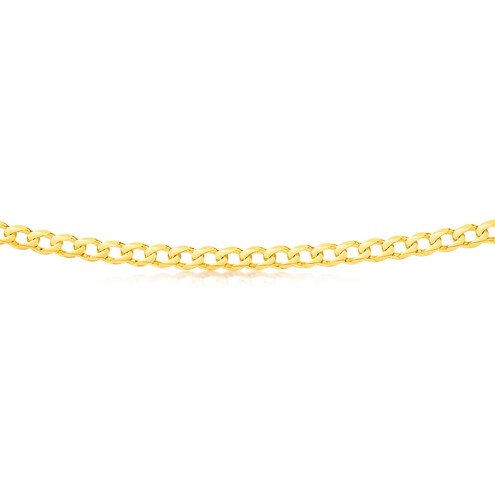 9ct Yellow Solid Gold 55cm "Cronos" Curb Chain - Image 2